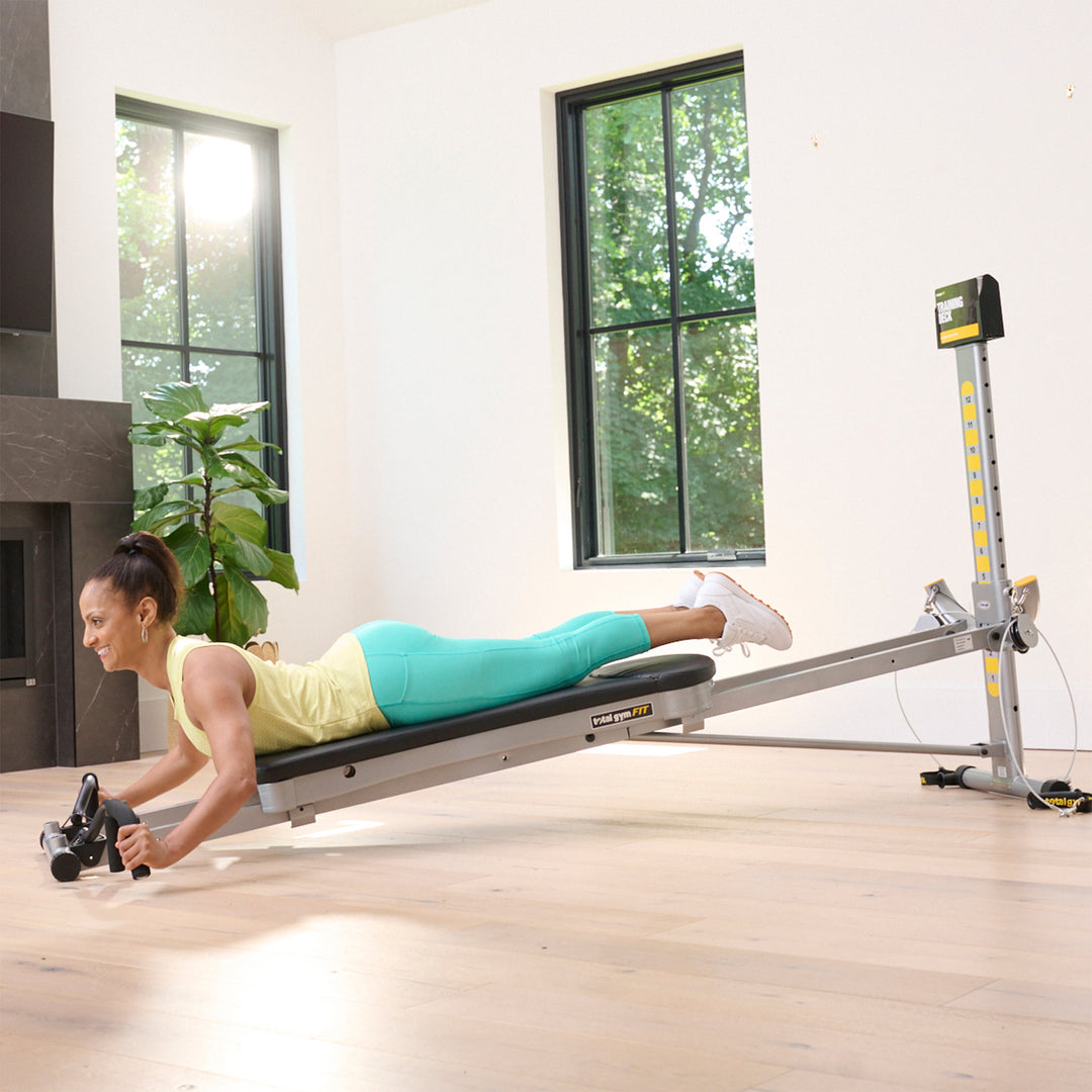 Total Gym Tri-Grip Shaper Bars with Vertical, Narrow, and Wide Grip Positions