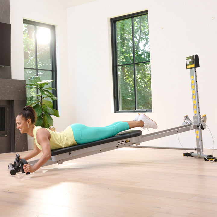 Total Gym Tri-Grip Shaper Bars with Vertical, Narrow, and Wide Grip Positions