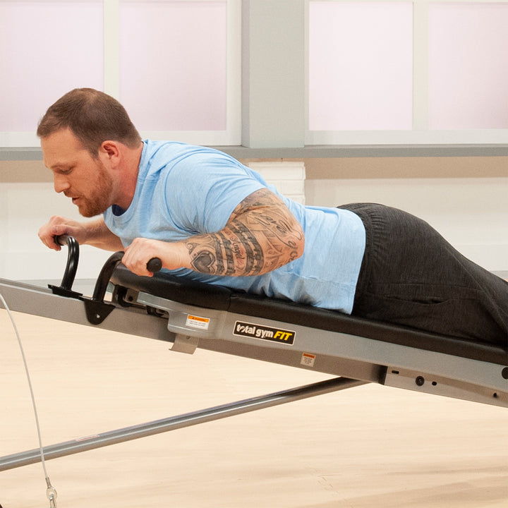 Total Gym Upper Body System w/ Dip Bars and Press-Up Bars for Strength Training
