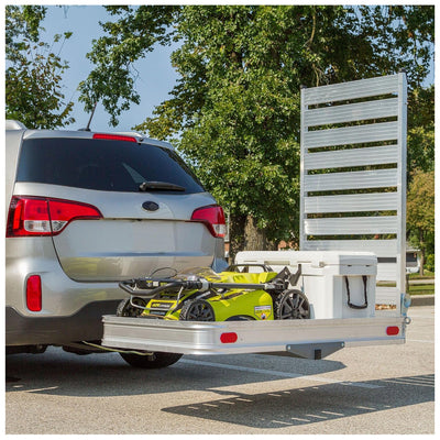 Elevate Outdoor Aluminum Tray Premium Carrier w/58-In Loading Ramp (Open Box) - VMInnovations