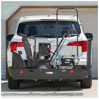 Elevate Outdoor Aluminum Tray Premium Cargo Carrier with 60-Inch Loading Ramp