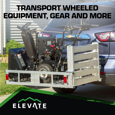 Elevate Outdoor Aluminum Tray Premium Cargo Carrier with 47" Loading Ramp (Used) - VMInnovations