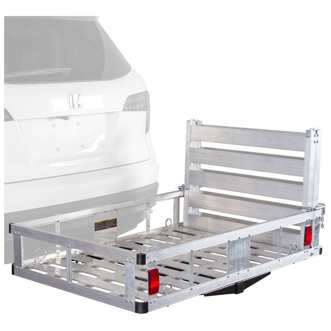 Elevate Outdoor Aluminum Tray Premium Cargo Carrier with 47-Inch Loading Ramp