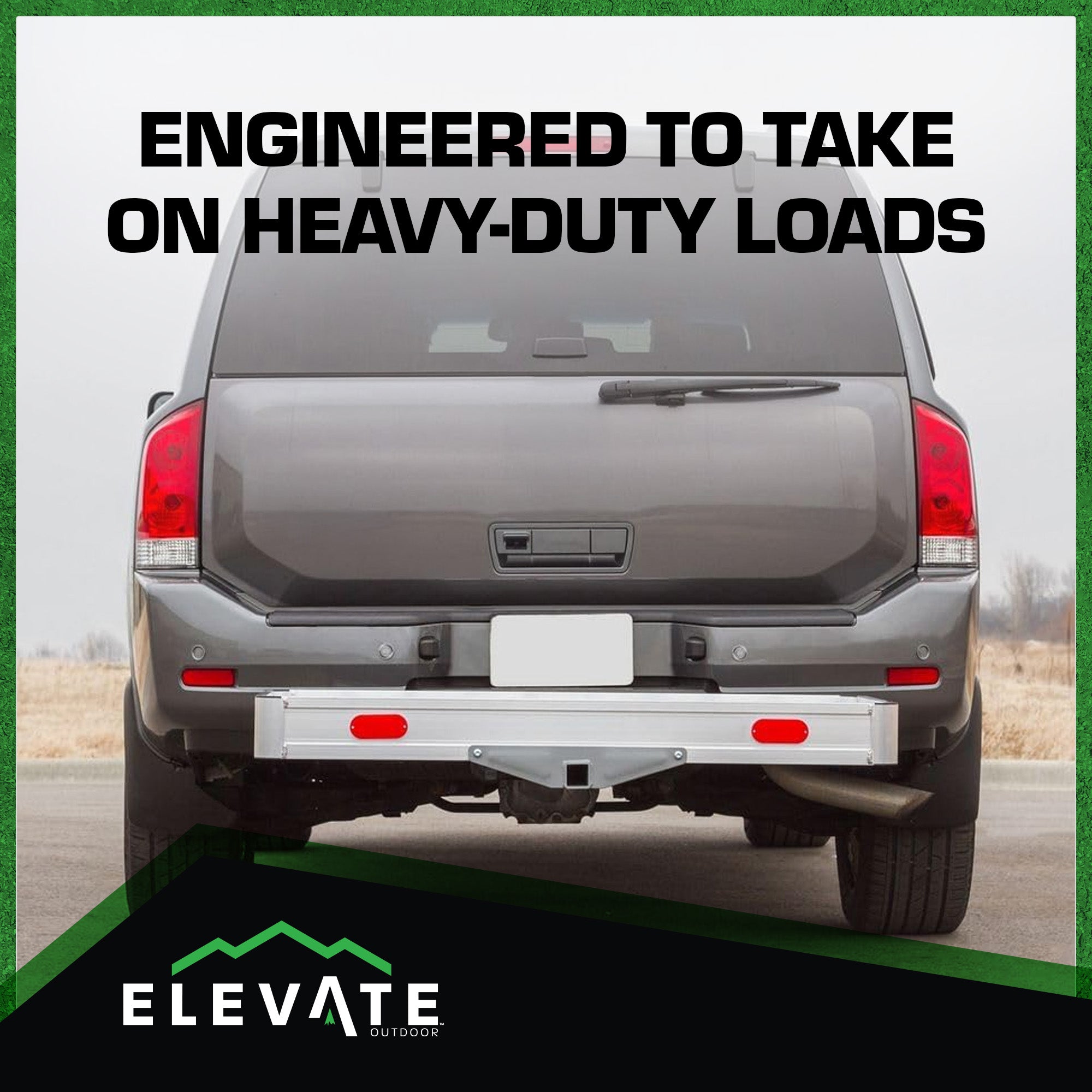 Elevate Outdoor Aluminum Tray Premium Cargo Carrier for Class III  (Open Box) - VMInnovations