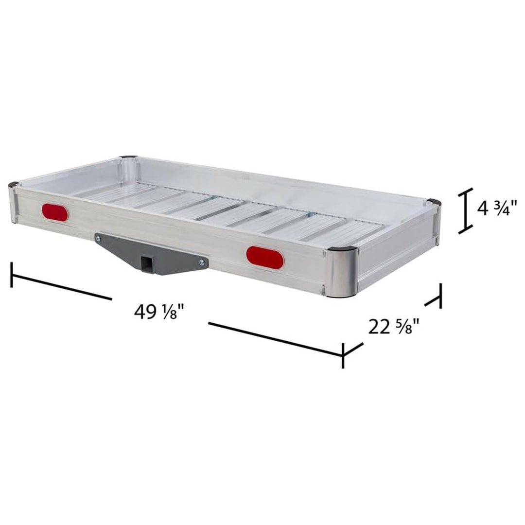 Elevate Outdoor Aluminum Tray Premium Cargo Carrier for Class III or IV 2" Hitch