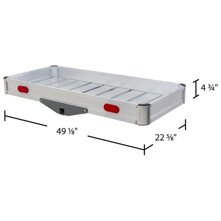 Elevate Outdoor Aluminum Tray Premium Cargo Carrier for Class III or IV 2" Hitch