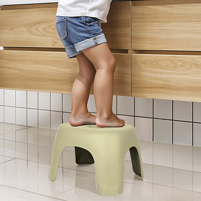 Dolu Nuve Kids Non-Slip Step Stool Toddler Helper for Bathroom, Eco Green - VMInnovations