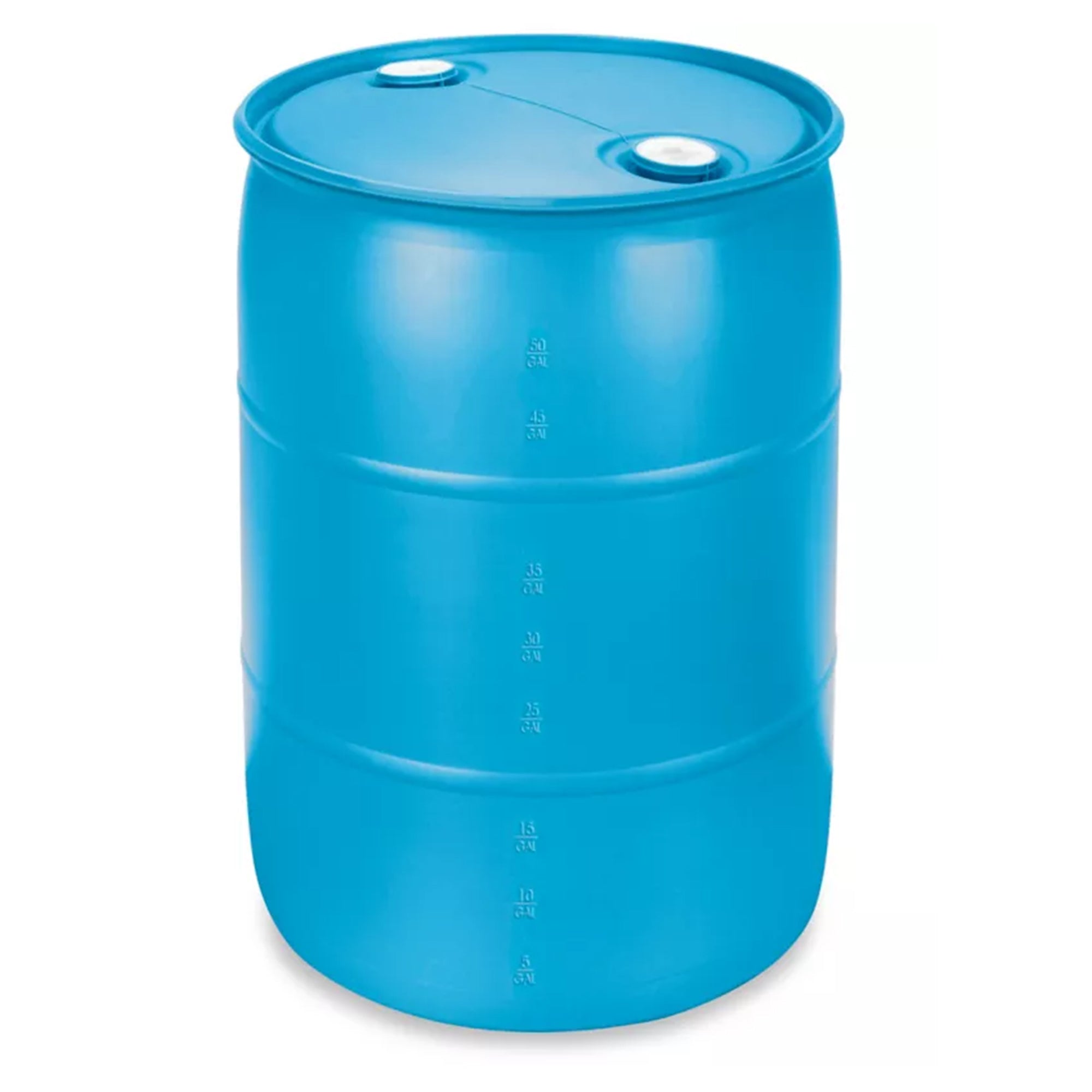 Bushman 55 Gallon Plastic Drum, Tight Head HDPE Storage Container with Lid(Used)
