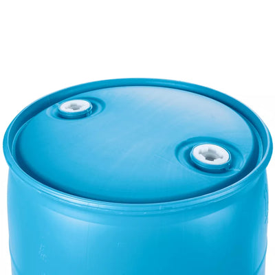 Bushman 55 Gallon Plastic Drum, Tight Head HDPE Container with Lid (Open Box)