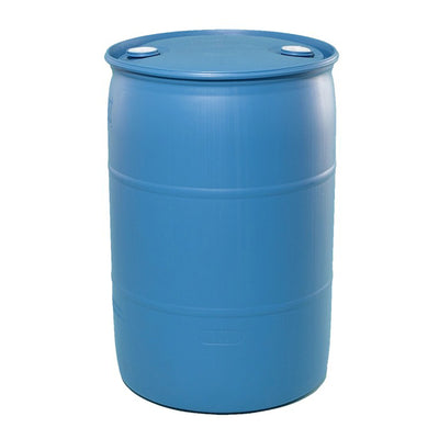 Bushman 55 Gallon Plastic Drum, Tight Head HDPE Container with Lid (Open Box)