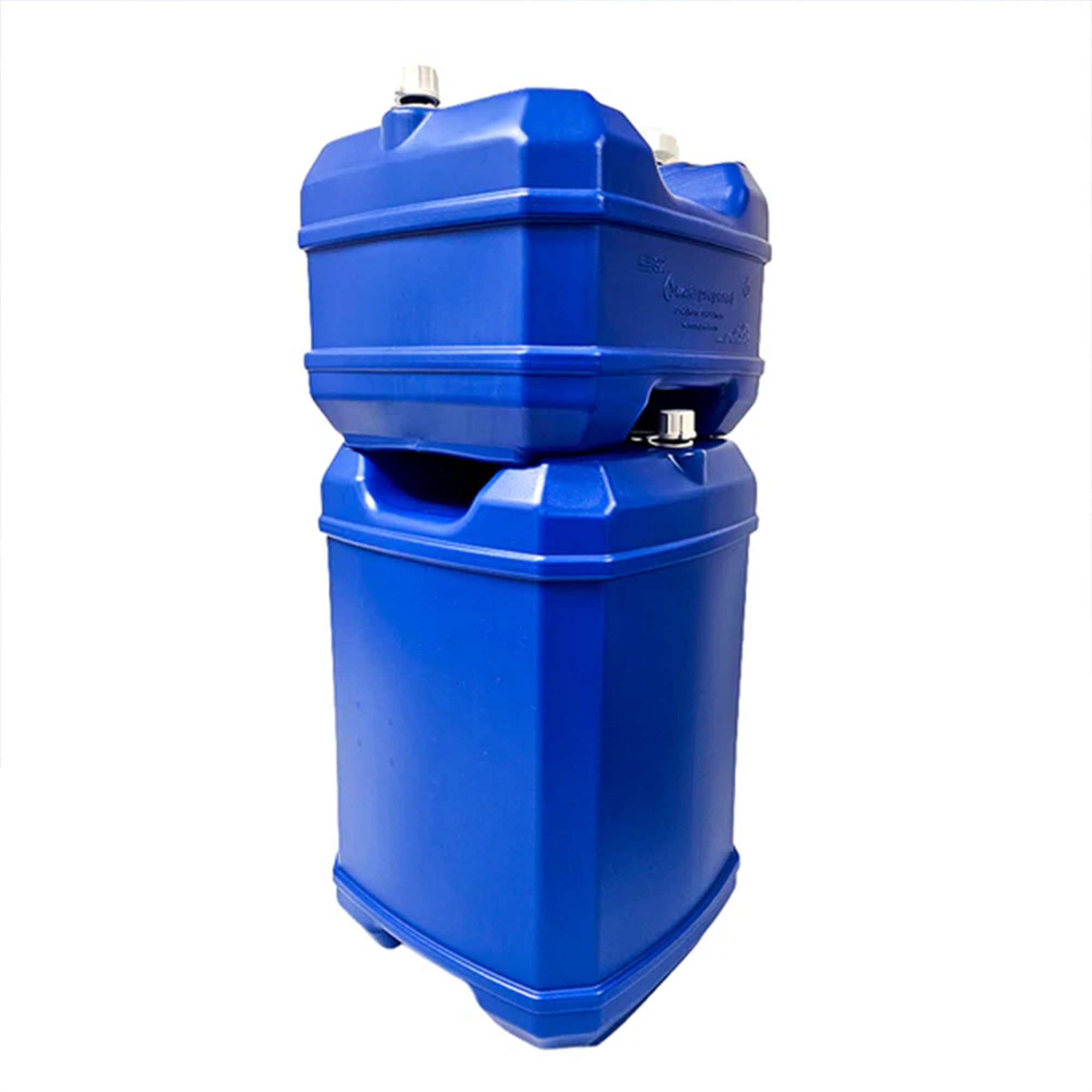 WaterPrepared ReadyJug 7 Gal Stackable Water Storage Container, Blue, 2 Pack
