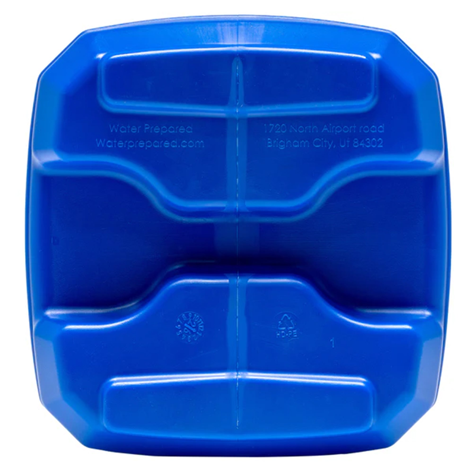 WaterPrepared ReadyJug 7 Gal Stackable Water Storage Container, Blue, 2 Pack