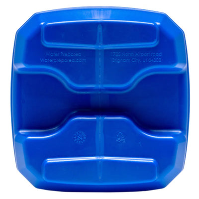 WaterPrepared ReadyJug 7 Gal Stackable Water Storage Container, Blue, 4 Pack