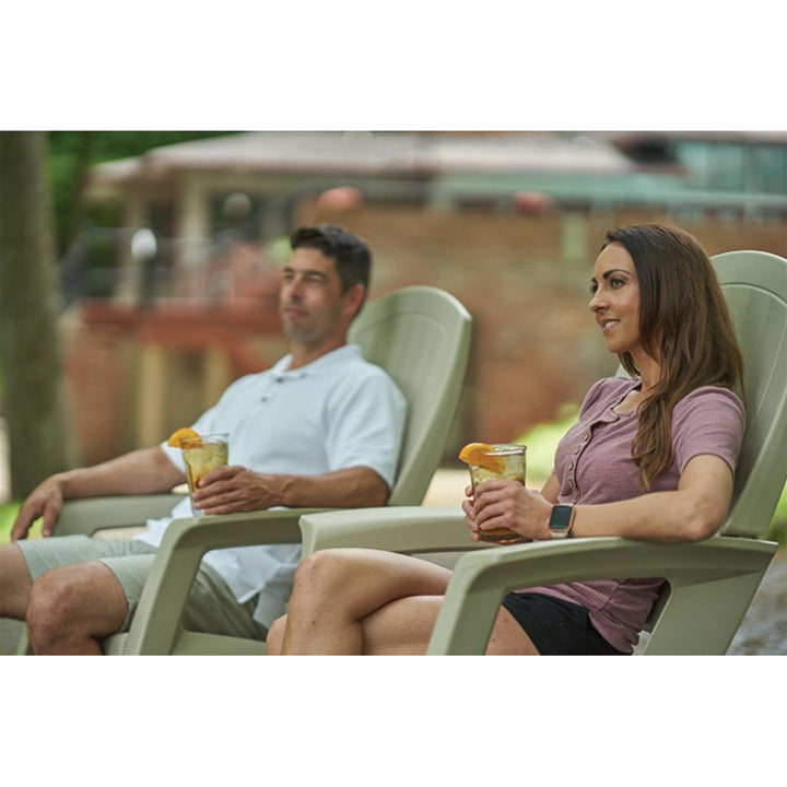 Semco Rockaway Heavy Duty All-Weather Outdoor Patio or Deck Rocking Chair, Black