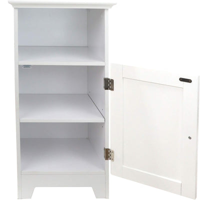 Redmon Shaker Style Single Door Cabinet, Bathroom Storage Organizer (Open Box)
