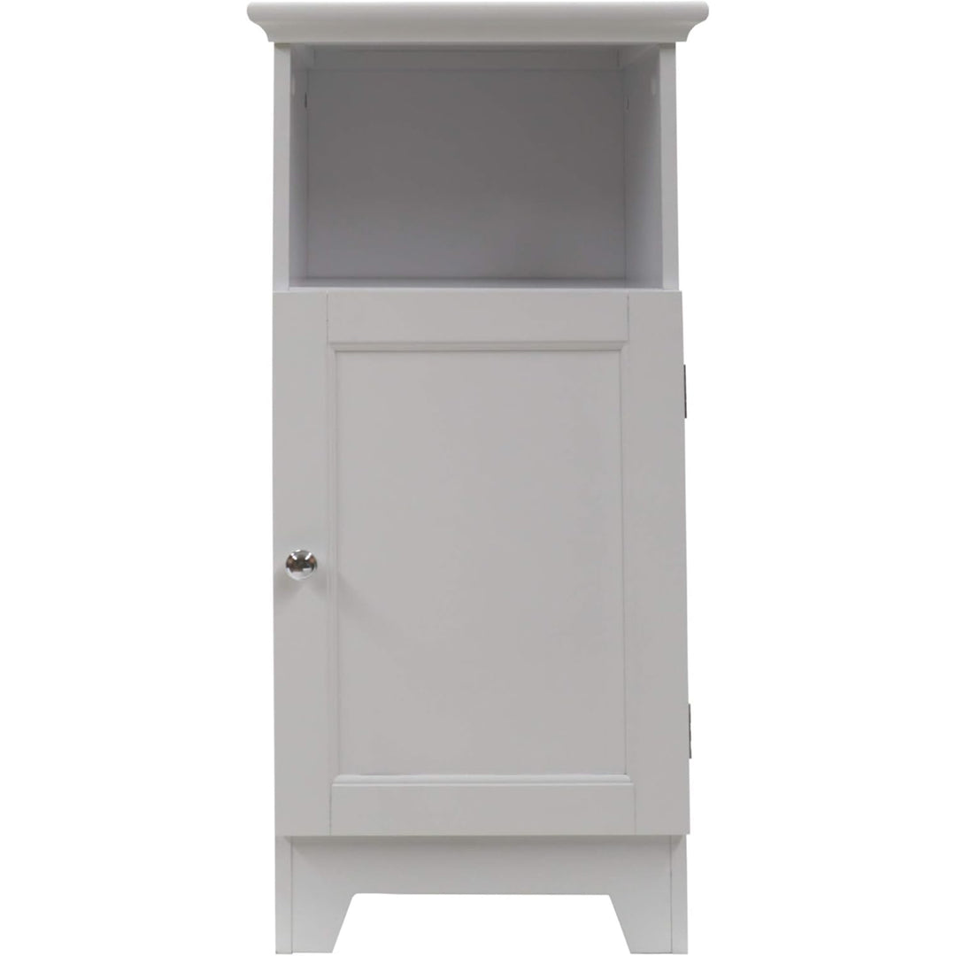 Redmon Shaker Style Single Door Cabinet, Bathroom Storage Organizer, White