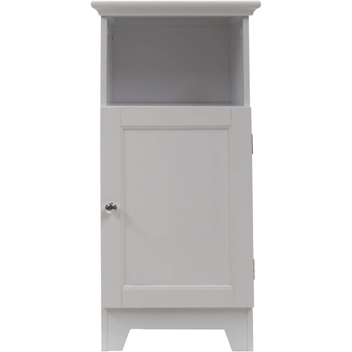 Redmon Shaker Style Single Door Cabinet, Bathroom Storage Organizer, White