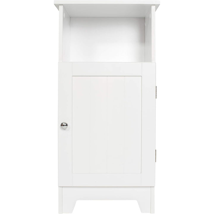 Redmon Shaker Style Single Door Cabinet, Bathroom Storage Organizer, White