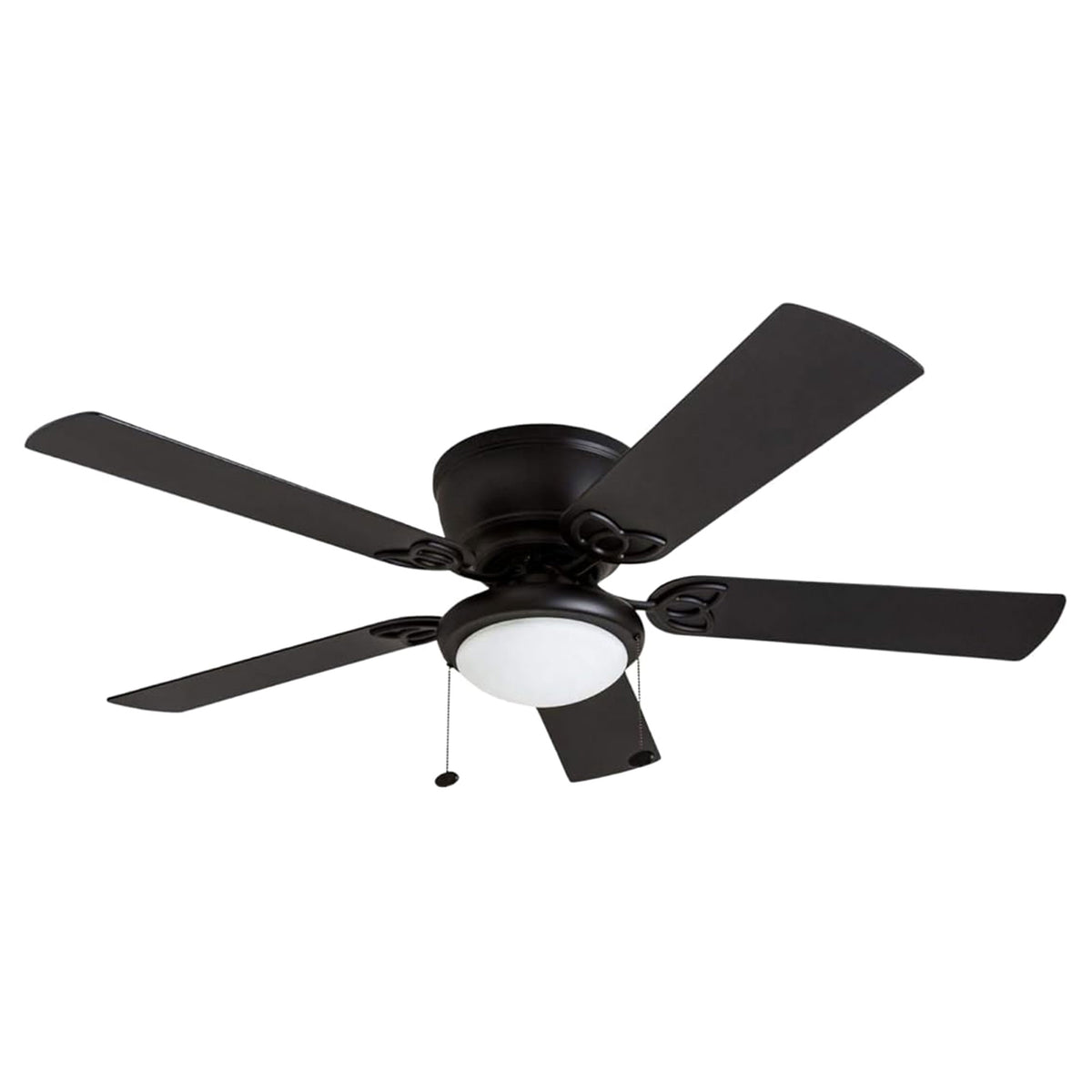 Prominence Home 52" Indoor LED Ceiling Fan w/Pull Chain, Matte Black (Open Box) - VMInnovations