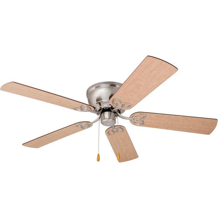 Prominence Home Benton 52" Indoor LED Ceiling Fan w/ Pull Chain, Brushed Nickel