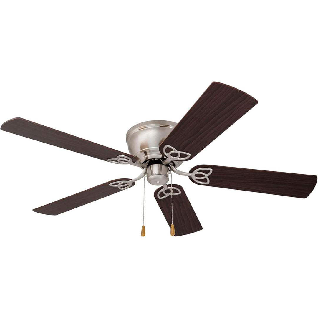 Prominence Home Benton 52" Indoor LED Ceiling Fan w/ Pull Chain, Brushed Nickel