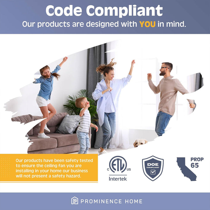 Prominence Home Benton 52" Indoor LED Ceiling Fan w/ Pull Chain, Brushed Nickel