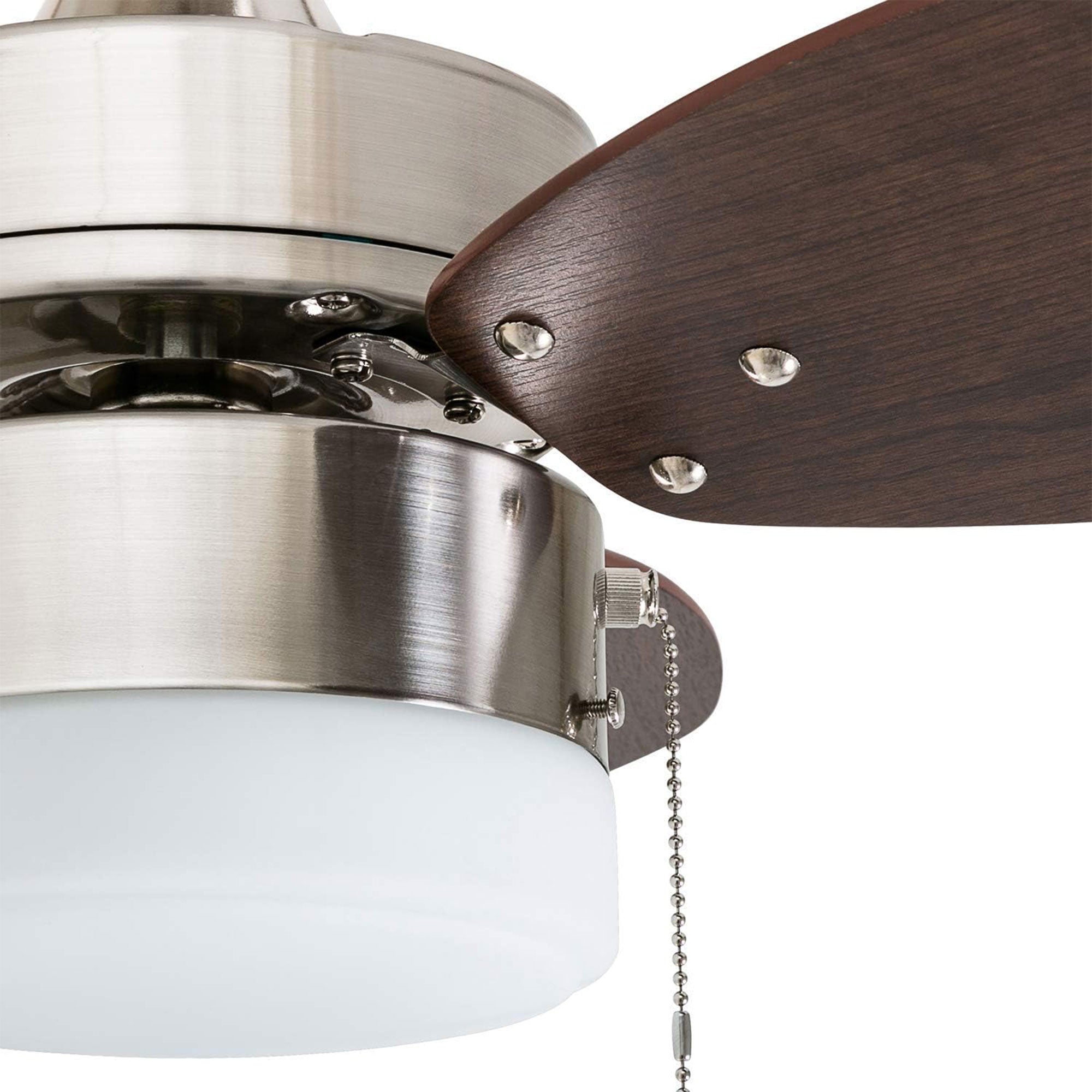 Honeywell Ocean Breeze 30 Inch Indoor Ceiling Fan w Light, Brushed Nickel (Used)