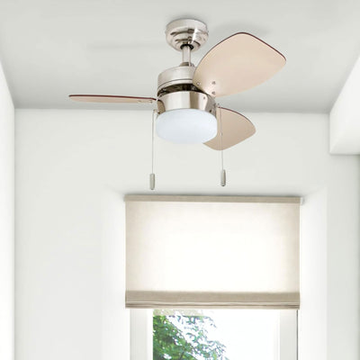 Honeywell Ocean Breeze 30 Inch Indoor Ceiling Fan w Light, Brushed Nickel (Used)