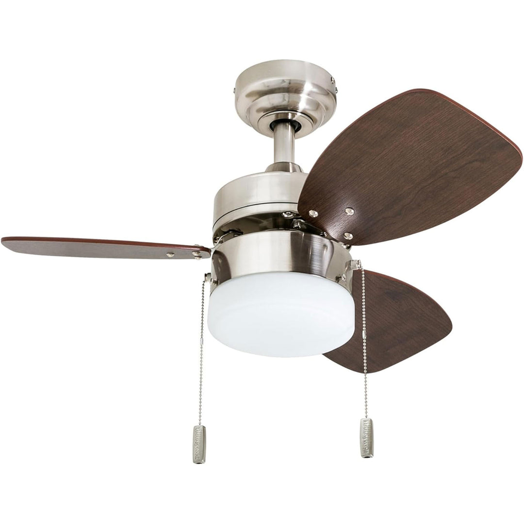 Honeywell Ocean Breeze 30" Indoor Ceiling Fan w/Light, Brushed Nickel (Open Box)