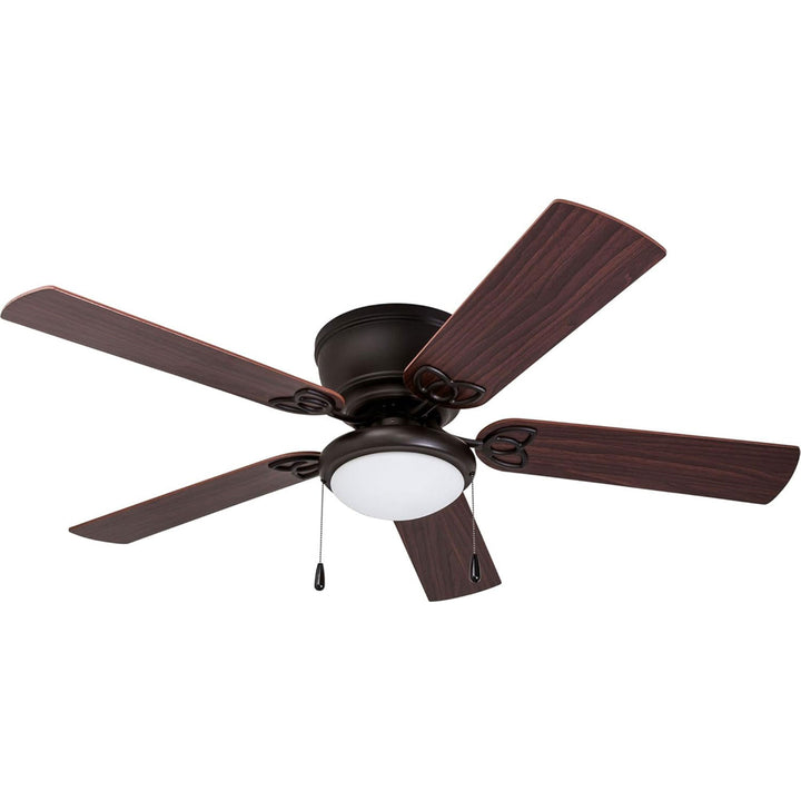 Prominence Home Benton 52 Inch Indoor LED Ceiling Fan with Pull Chain, Bronze