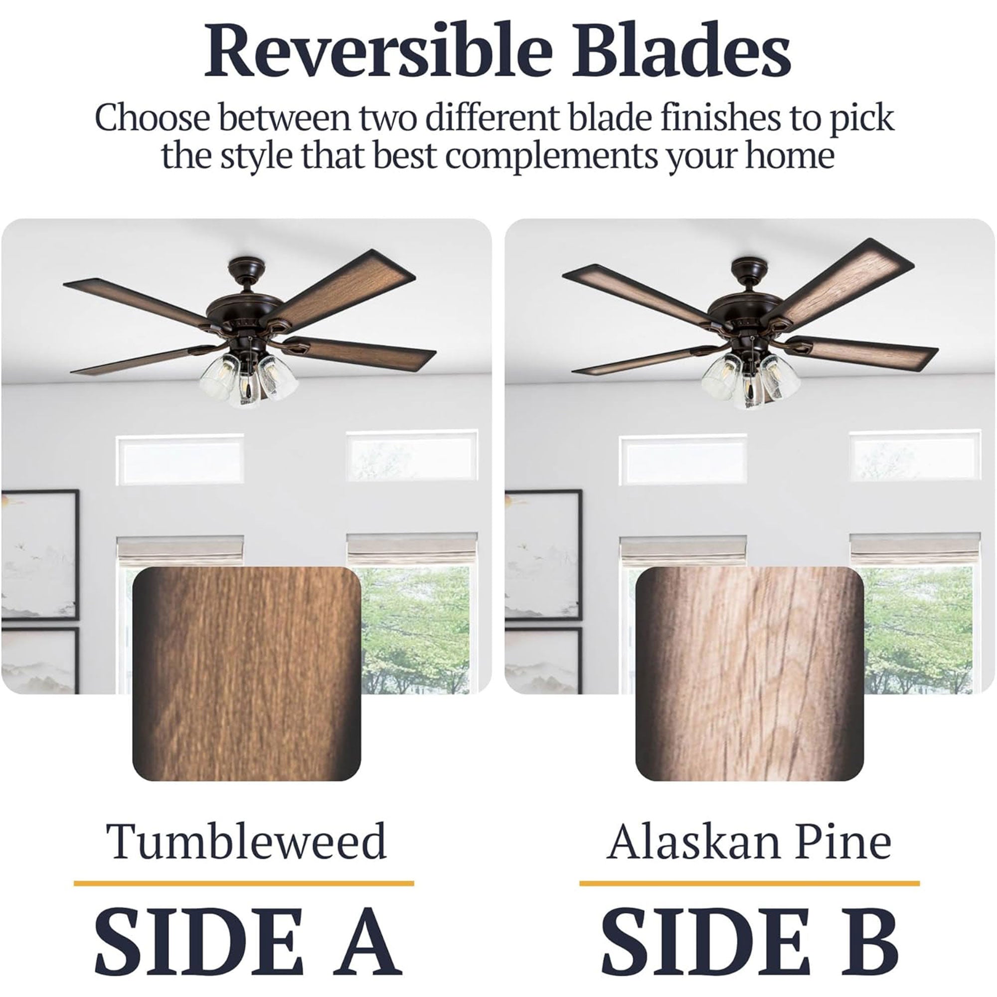 Prominence Home Glenmont, Farmhouse LED Ceiling Fan with Light,  (For Parts) - VMInnovations