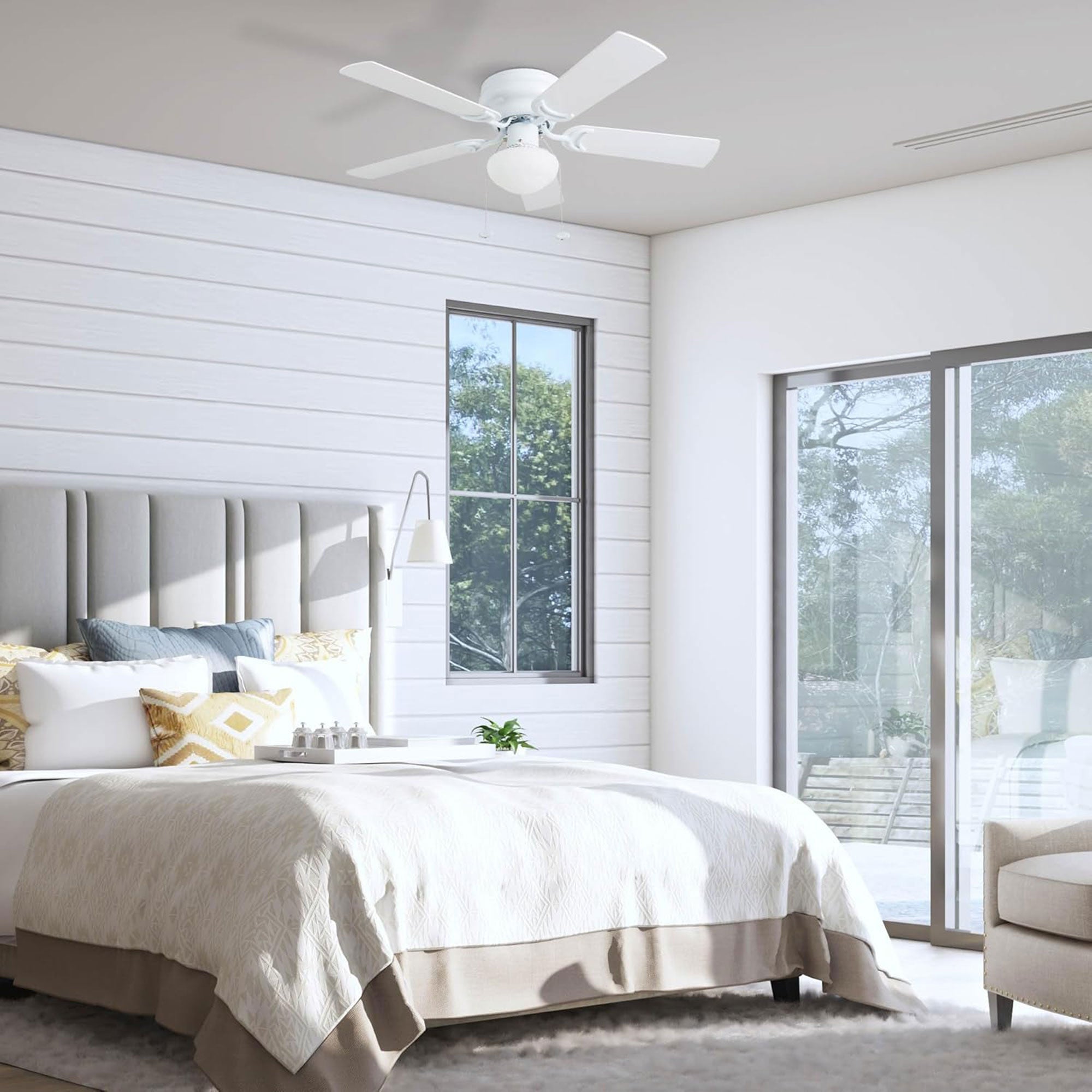 Prominence Home Alvina Traditional 42” Mount Ceiling Fan w/Light (Open Box)