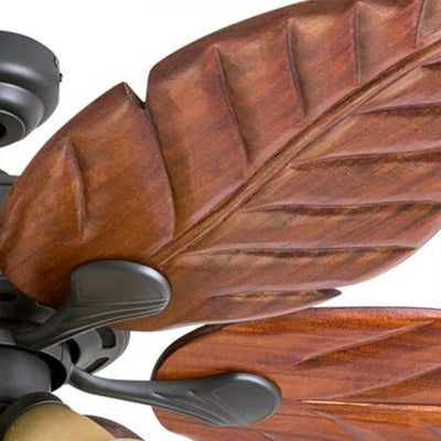 Honeywell Royal Palm 52" Tropical LED Ceiling Fan with Pull Chain, Bronze (For Parts)
