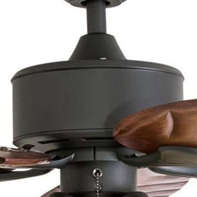 Honeywell Royal Palm 52" Tropical LED Ceiling Fan with Pull Chain, Bronze (For Parts)