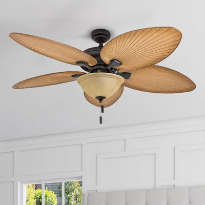 Honeywell Palm Valley 52" Tropical LED Ceiling Fan w/Open Bowl Light (Open Box)
