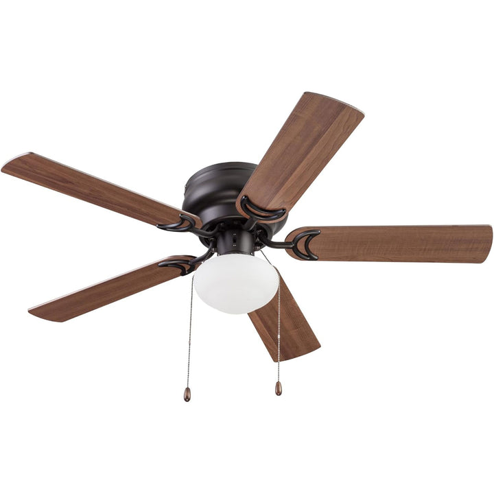 Prominence Home Alvina 44" Indoor LED Ceiling Fan with Pull Chain, Bronze