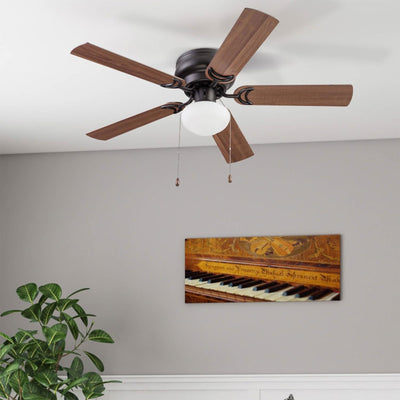 Prominence Home Alvina 44" Indoor LED Ceiling Fan with Pull Chain, Bronze - VMInnovations