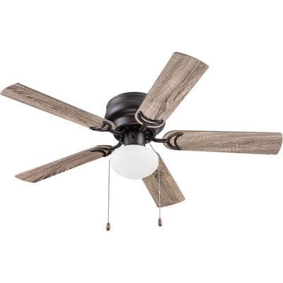 Prominence Home Alvina 44" Indoor LED Ceiling Fan with Pull Chain, Bronze - VMInnovations