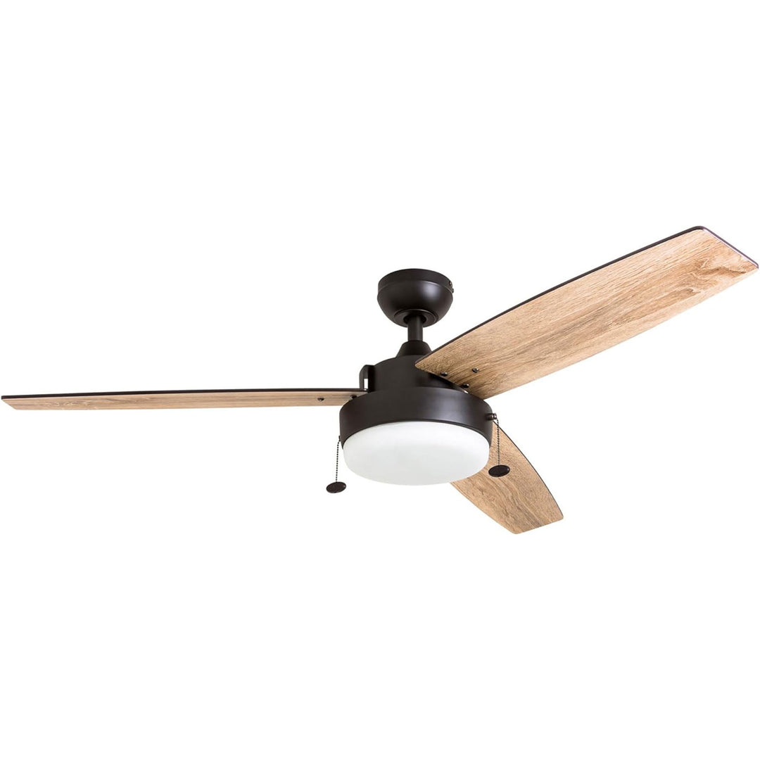 Prominence Home Statham 52" Indoor LED Ceiling Fan with Pull Chain, Espresso