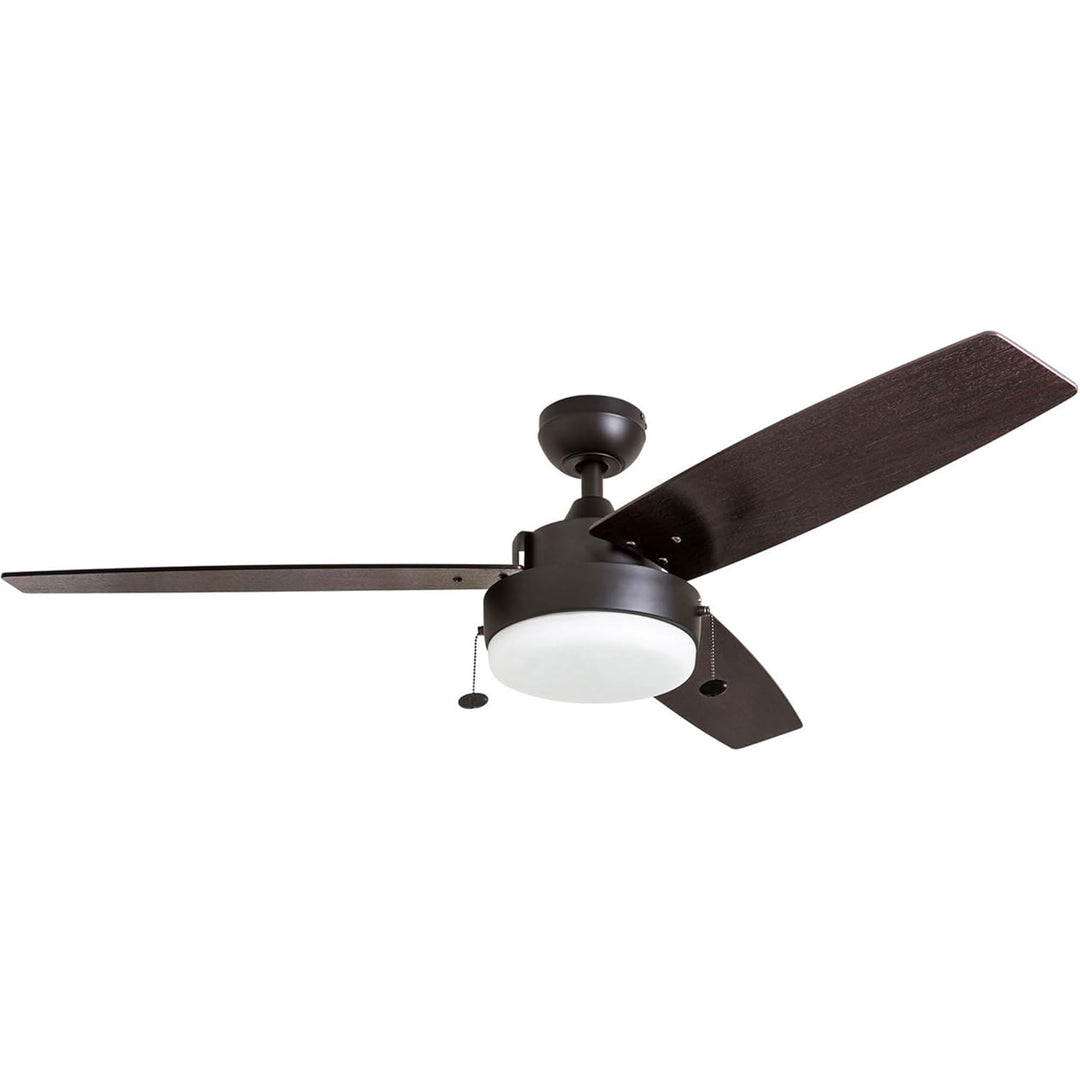 Prominence Home Statham 52" Indoor LED Ceiling Fan with Pull Chain, Espresso
