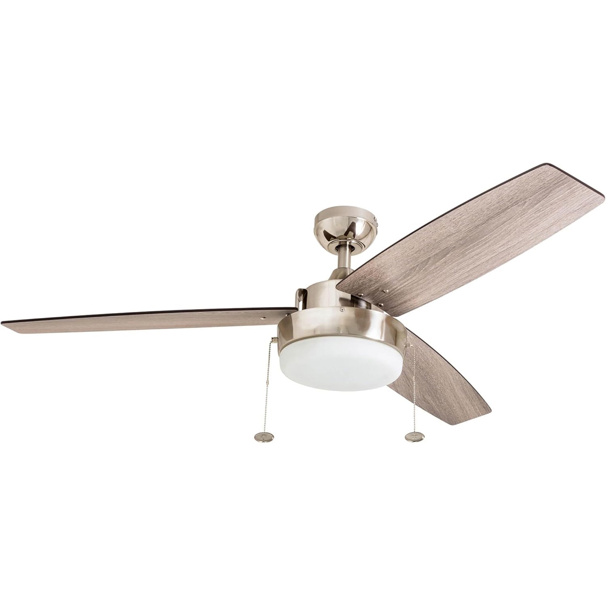 Prominence Home Statham 52" Indoor LED Ceiling Fan with Pull Chain, Nickel - VMInnovations