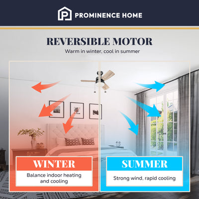 Prominence Home Rawling 30 Inch Indoor LED Ceiling Fan with Pull Chain(Open Box)