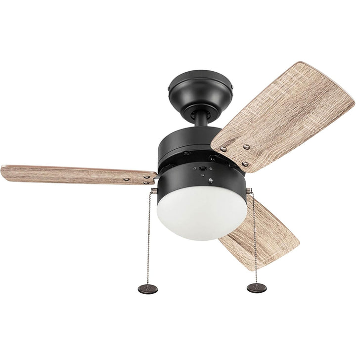 Prominence Home Rawling 30 Inch Indoor LED Ceiling Fan with Pull Chain, Bronze