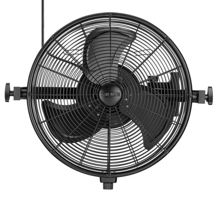 Mule Outdoor Wall Fan XL 18" Wet-Rated Wall Fan w/3 Speeds, Black (Open Box)