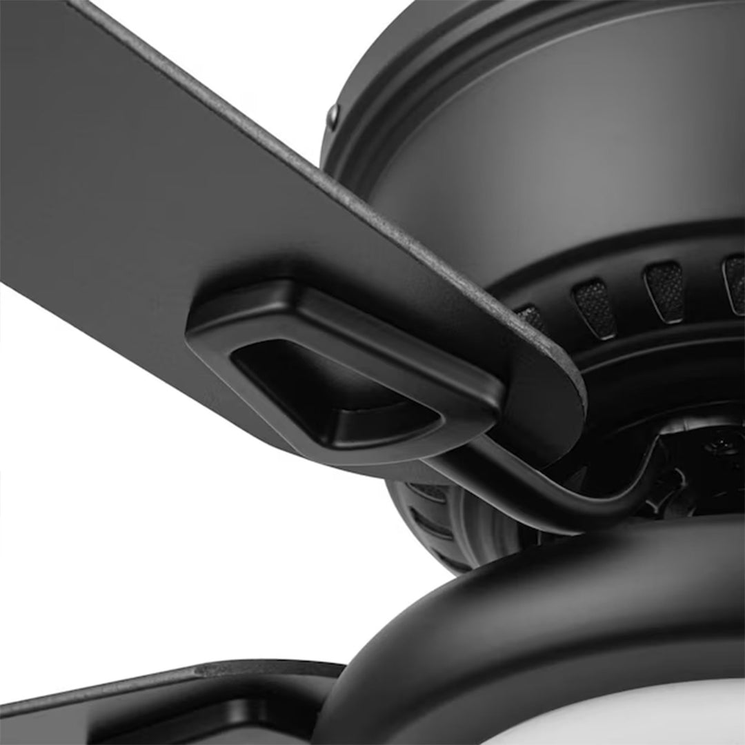 Honeywell Braystone 42 Inch Indoor LED Ceiling Fan with Pull Chain, Matte Black