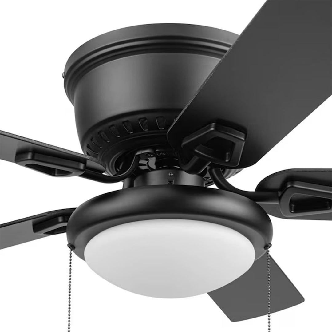 Honeywell Braystone 42 Inch Indoor LED Ceiling Fan with Pull Chain, Matte Black