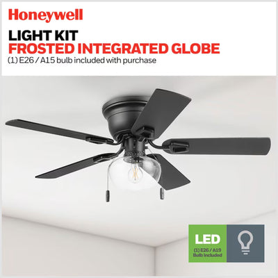 Honeywell Halle 42 Inch Indoor LED Ceiling Fan with Pull Chain, (Open Box) - VMInnovations