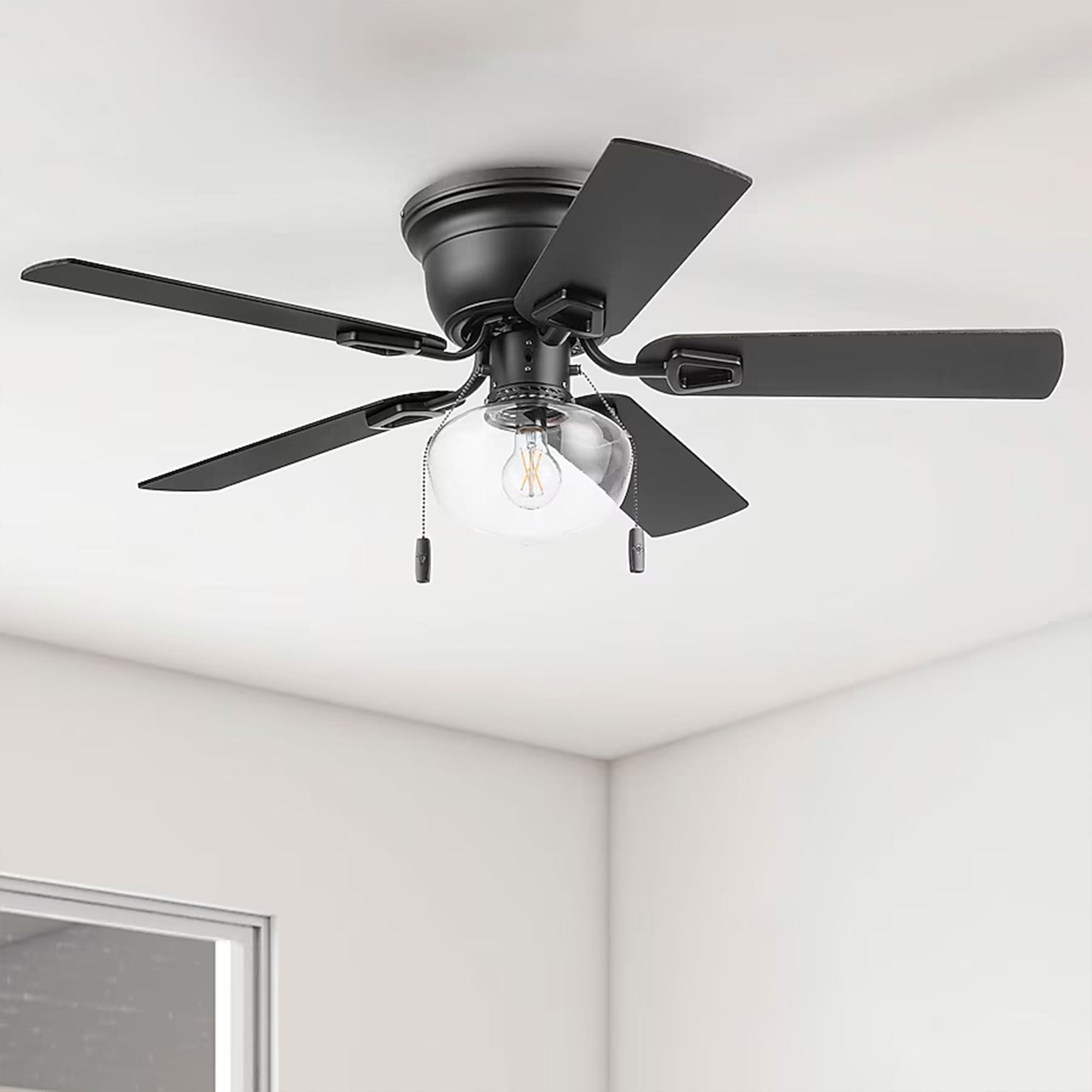 Honeywell Halle 42 Inch Indoor LED Ceiling Fan with Pull Chain, (Open Box) - VMInnovations