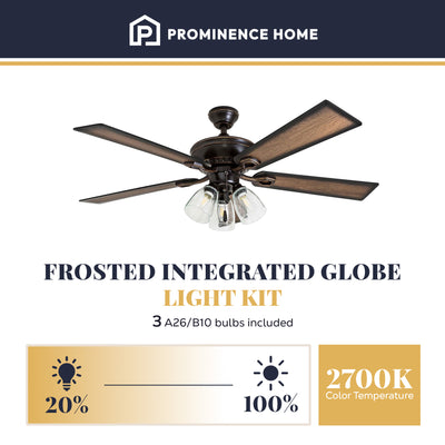 Prominence Home Glenmont, Farmhouse LED Ceiling Fan with Light,  (For Parts) - VMInnovations