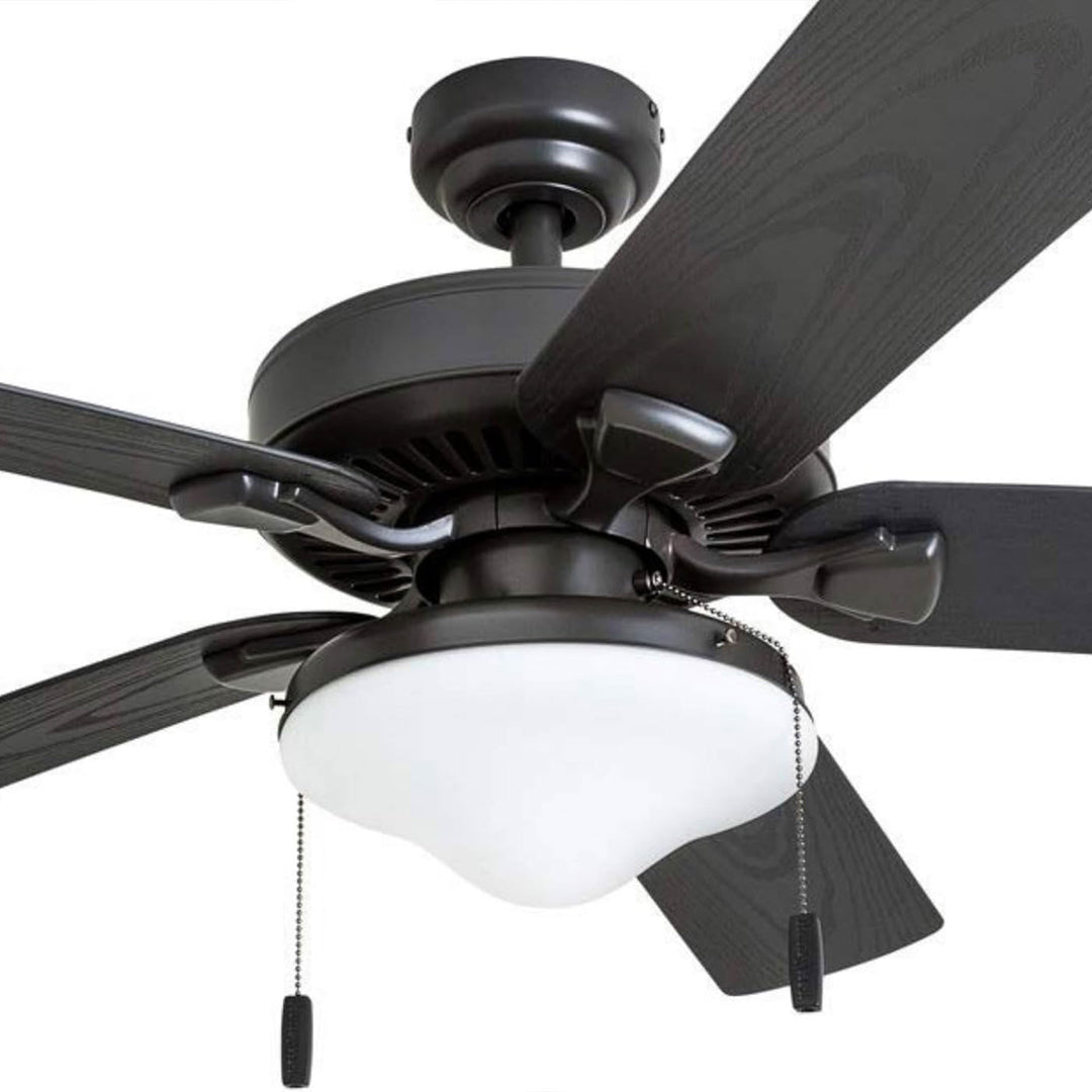 Honeywell Belmar 52 Inch Indoor Outdoor Ceiling Fan with Pull Chain, Bronze